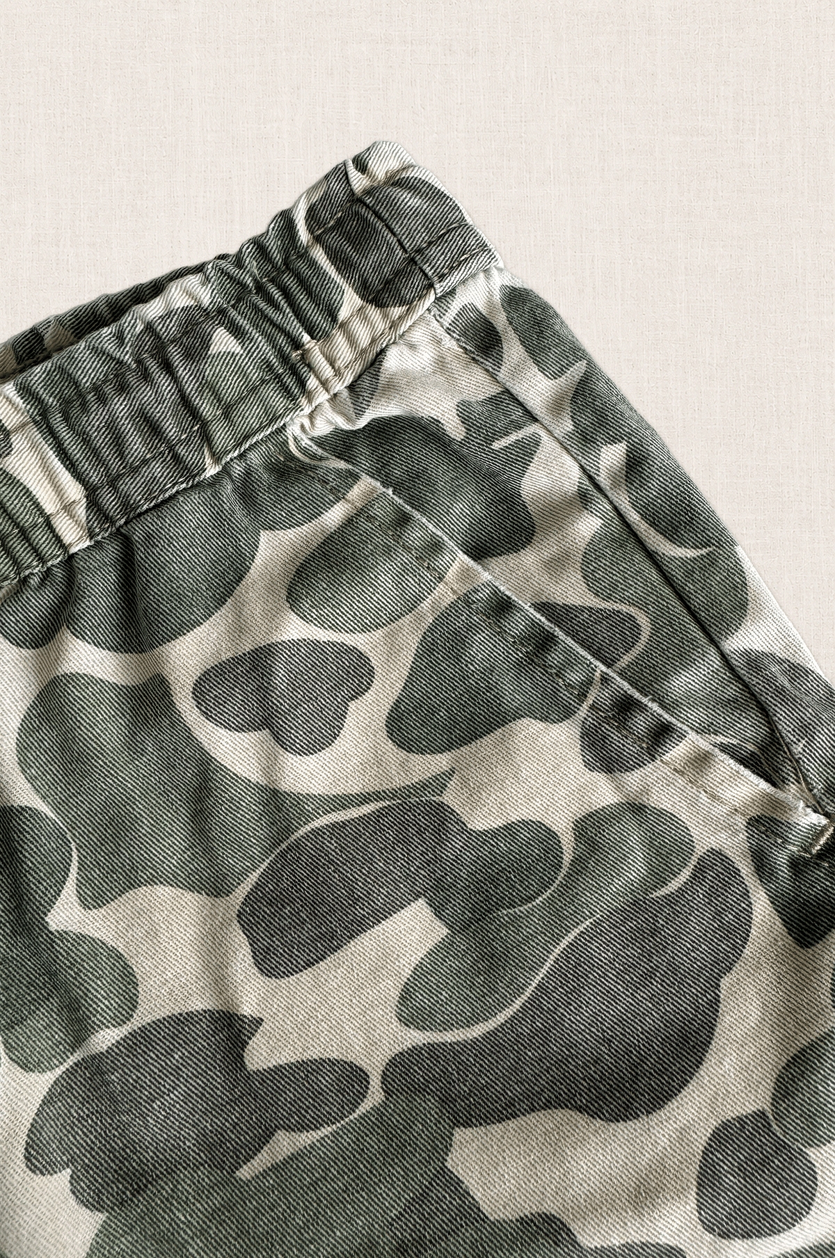 Washed Camo Shorts