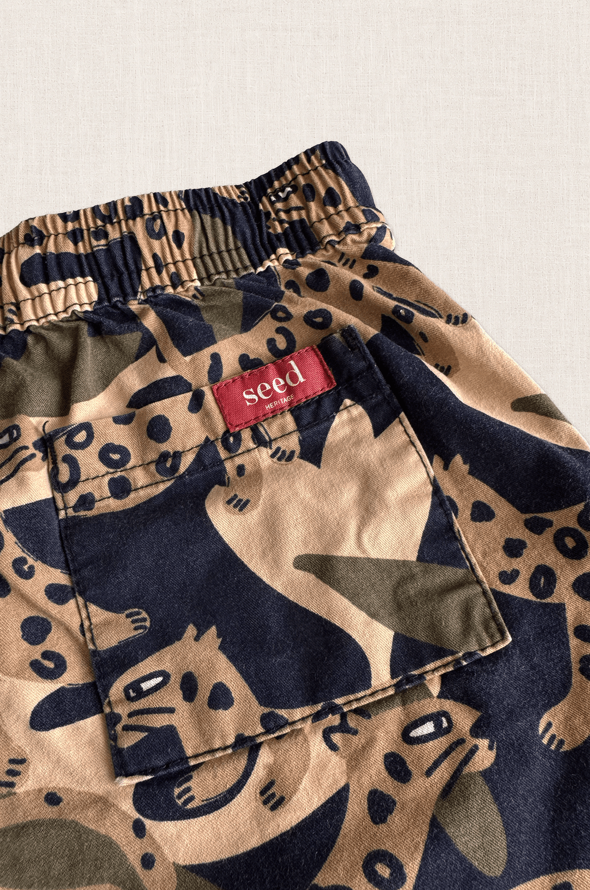 Jungle Cat Drill Shorts