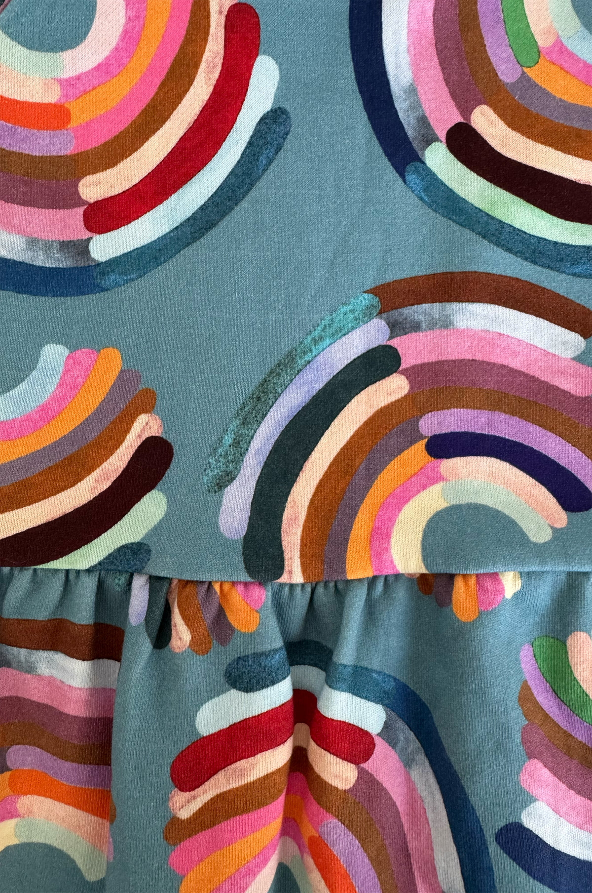 Rainbow Sweatshirt Dress