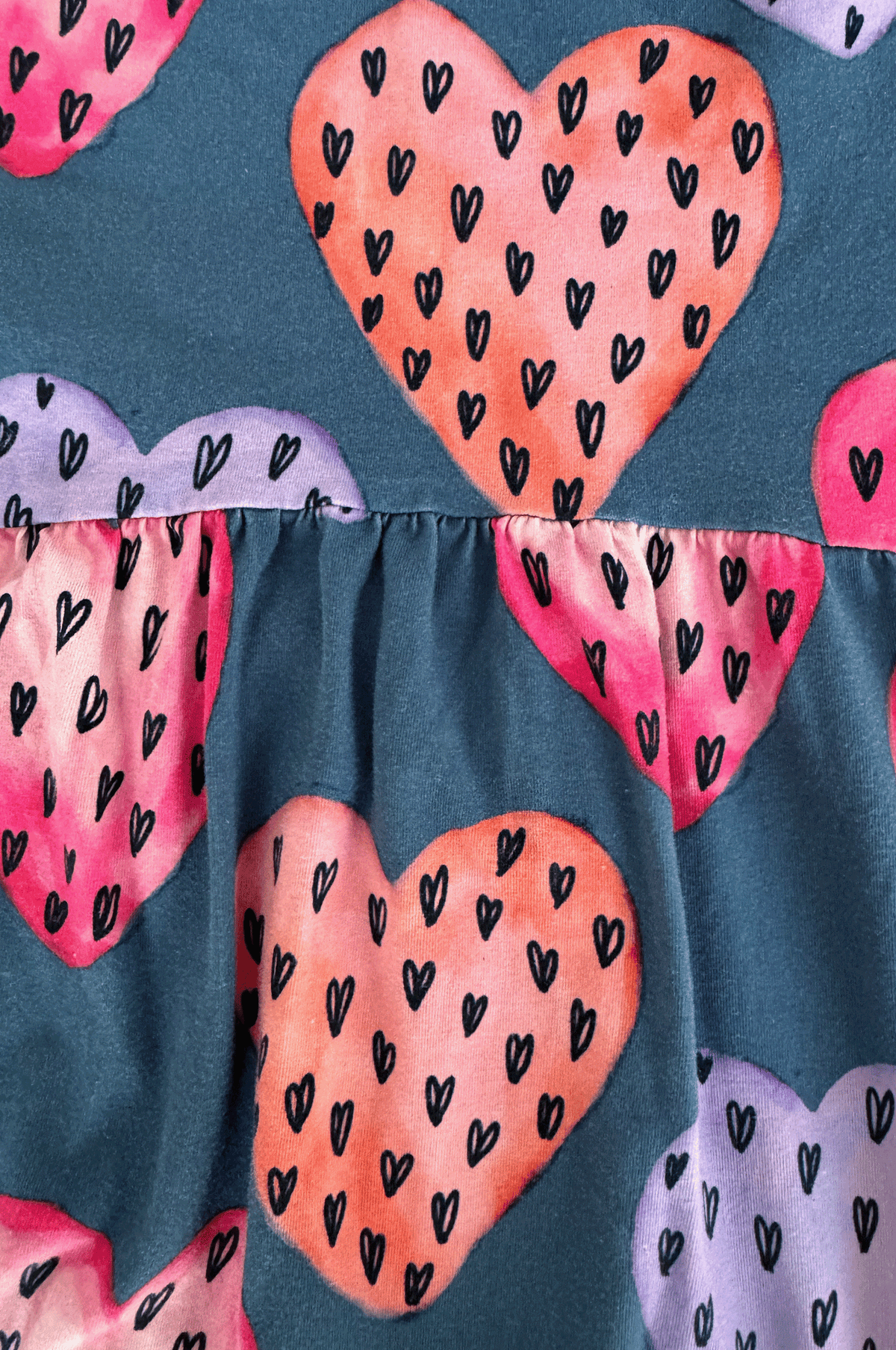 Painted Hearts Jersey Dress