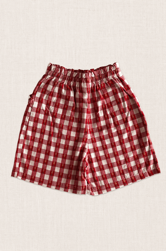 Rosie Check Paperbag Shorts