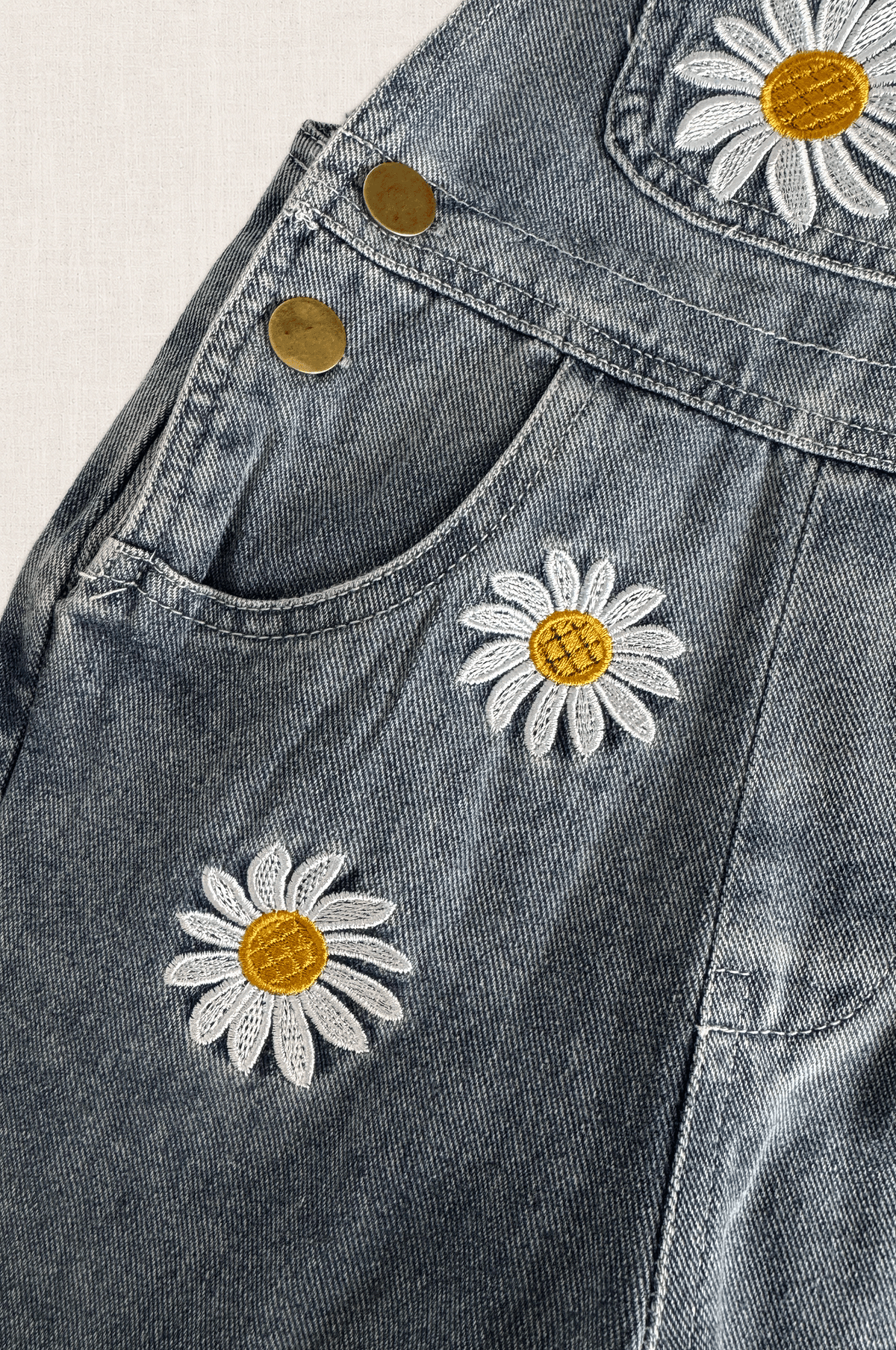 Daisy Denim Overalls