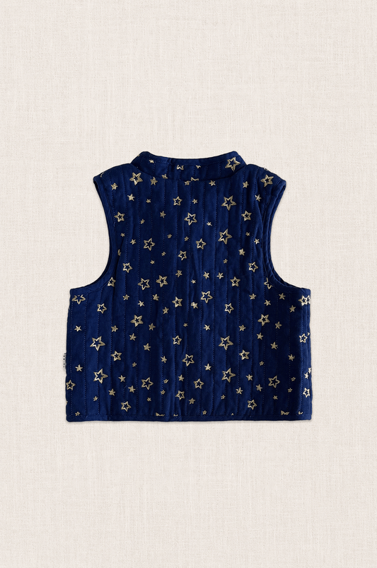Gold Star Quilted Vest