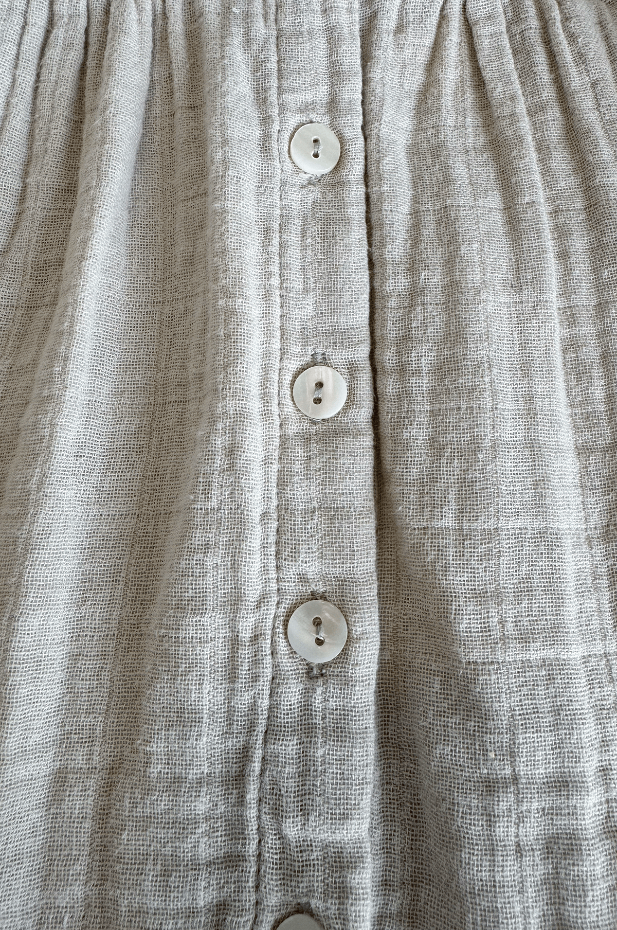 Natural Check Frill Blouse