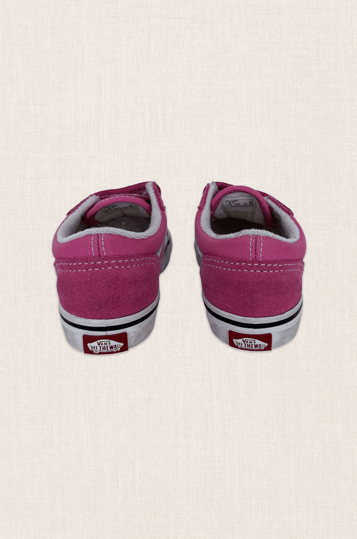 Pink Suede & Canvas Sneakers