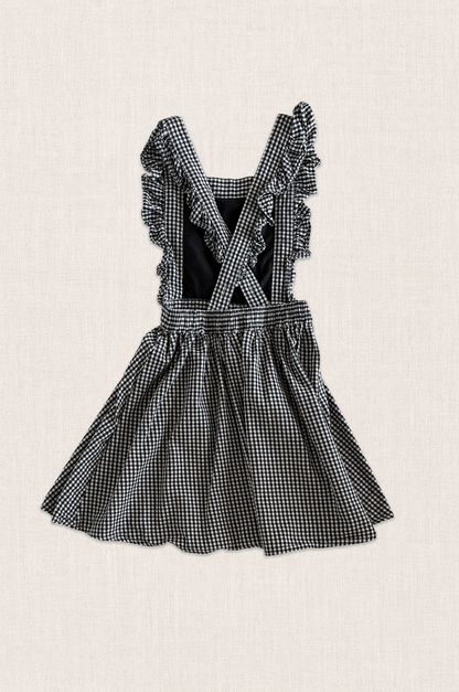 Gingham Frill Pinafore Dress