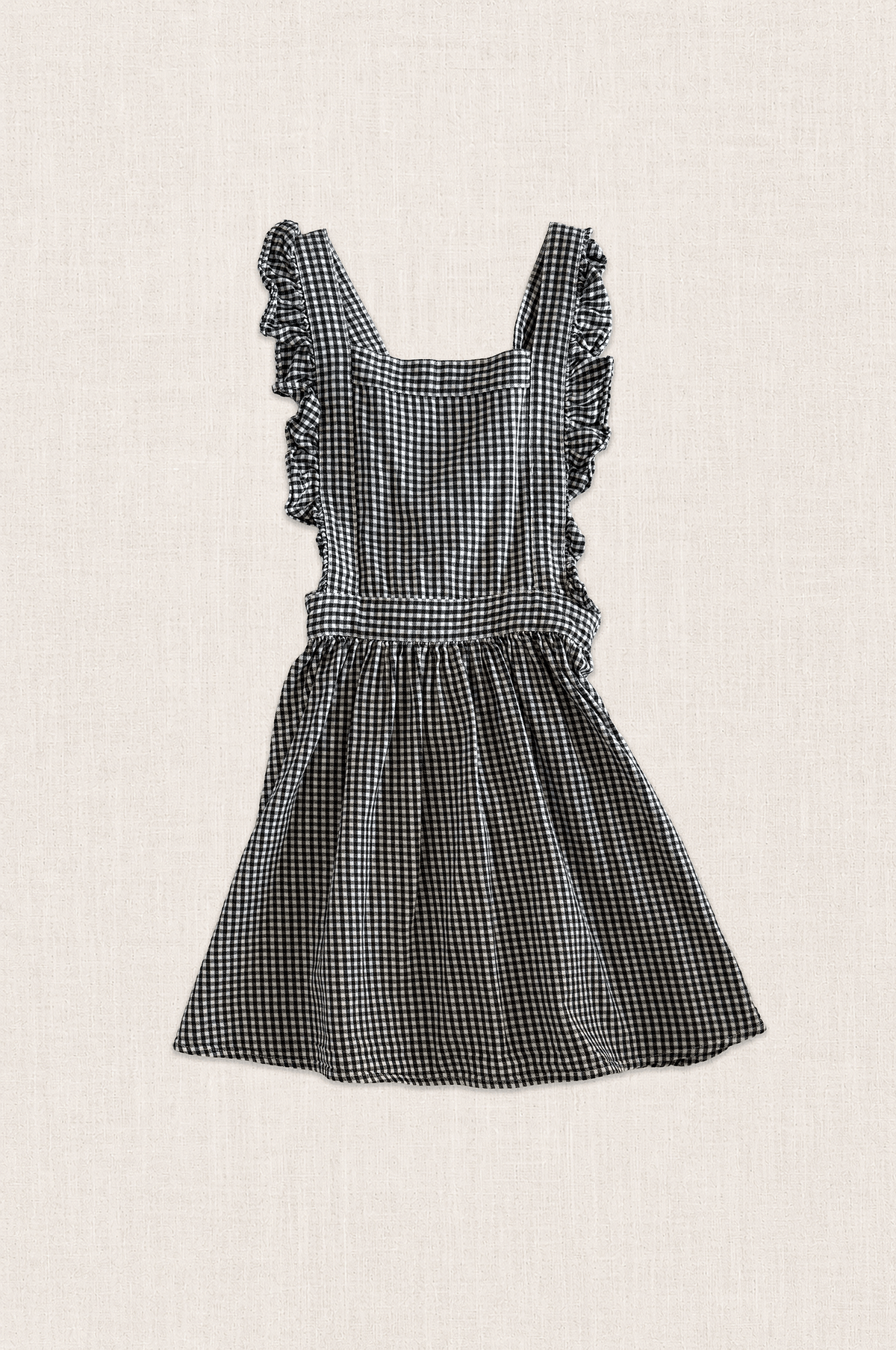 Gingham Frill Pinafore Dress