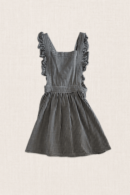Gingham Frill Pinafore Dress
