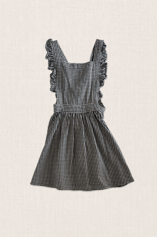 Gingham Frill Pinafore Dress