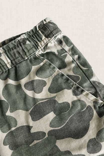 Washed Camo Shorts