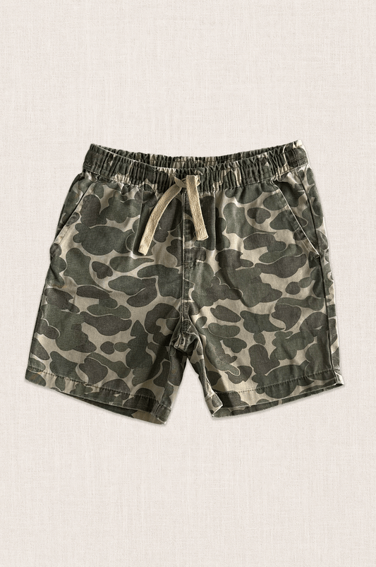 Washed Camo Shorts