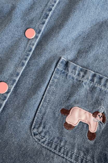 Dog Motif Jacket