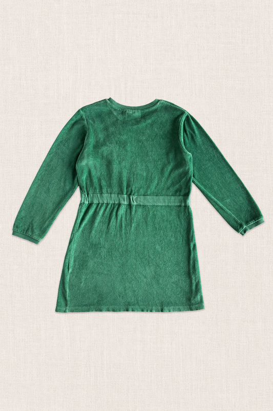 Fox Patch Velour Dress