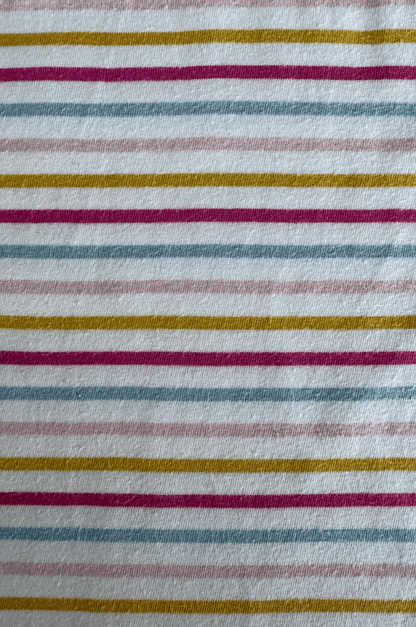 Pastel Stripe Ruffle Top
