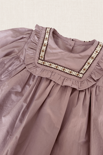 Embroidered Collar Cotton Blouse