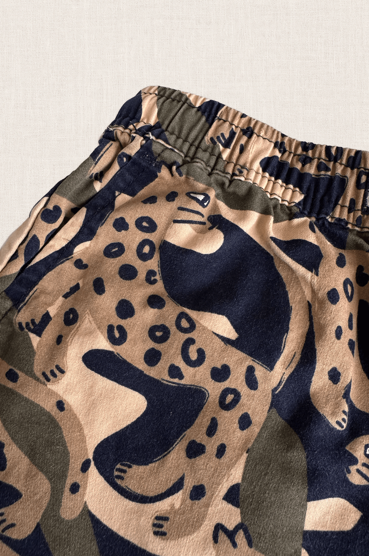 Jungle Cat Drill Shorts