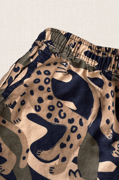 Jungle Cat Drill Shorts