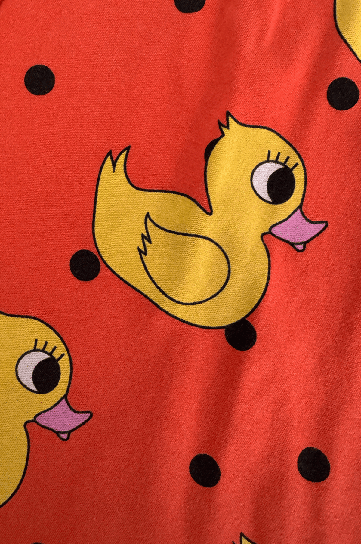 Duck Print Shirt Dress