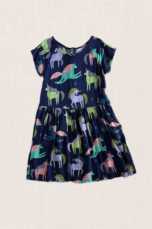 Navy Unicorn Dress