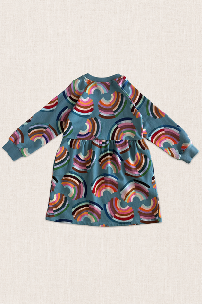 Rainbow Sweatshirt Dress