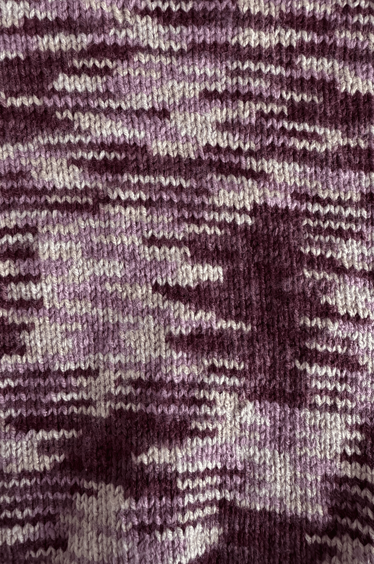 Plum Marled Handknit Sweater