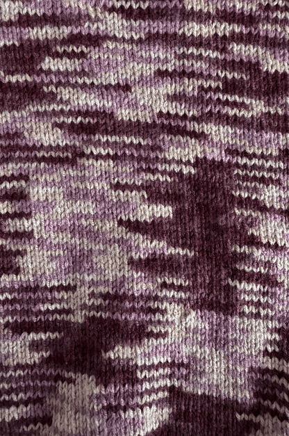 Plum Marled Handknit Sweater