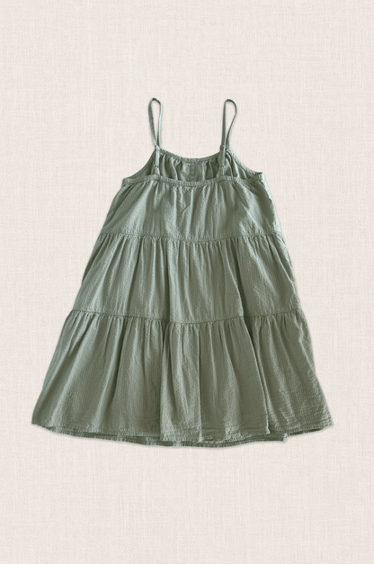 Textured Cotton Tier Dress
