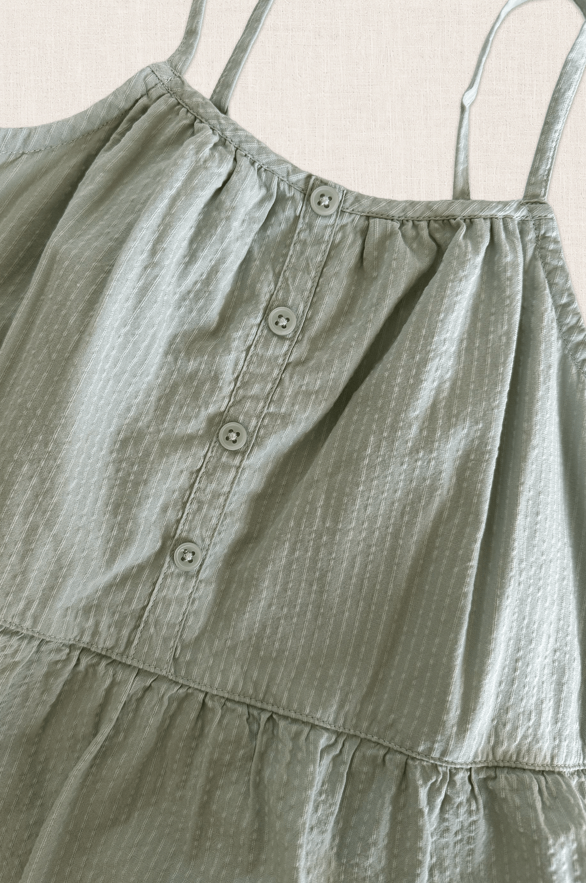 Textured Cotton Tier Dress
