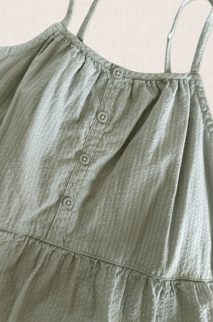 Textured Cotton Tier Dress