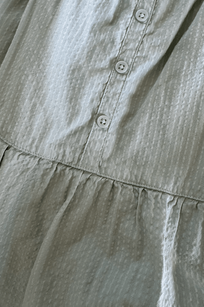 Textured Cotton Tier Dress