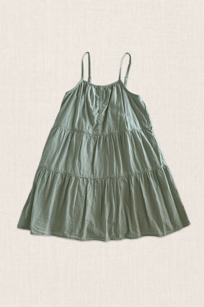 Textured Cotton Tier Dress