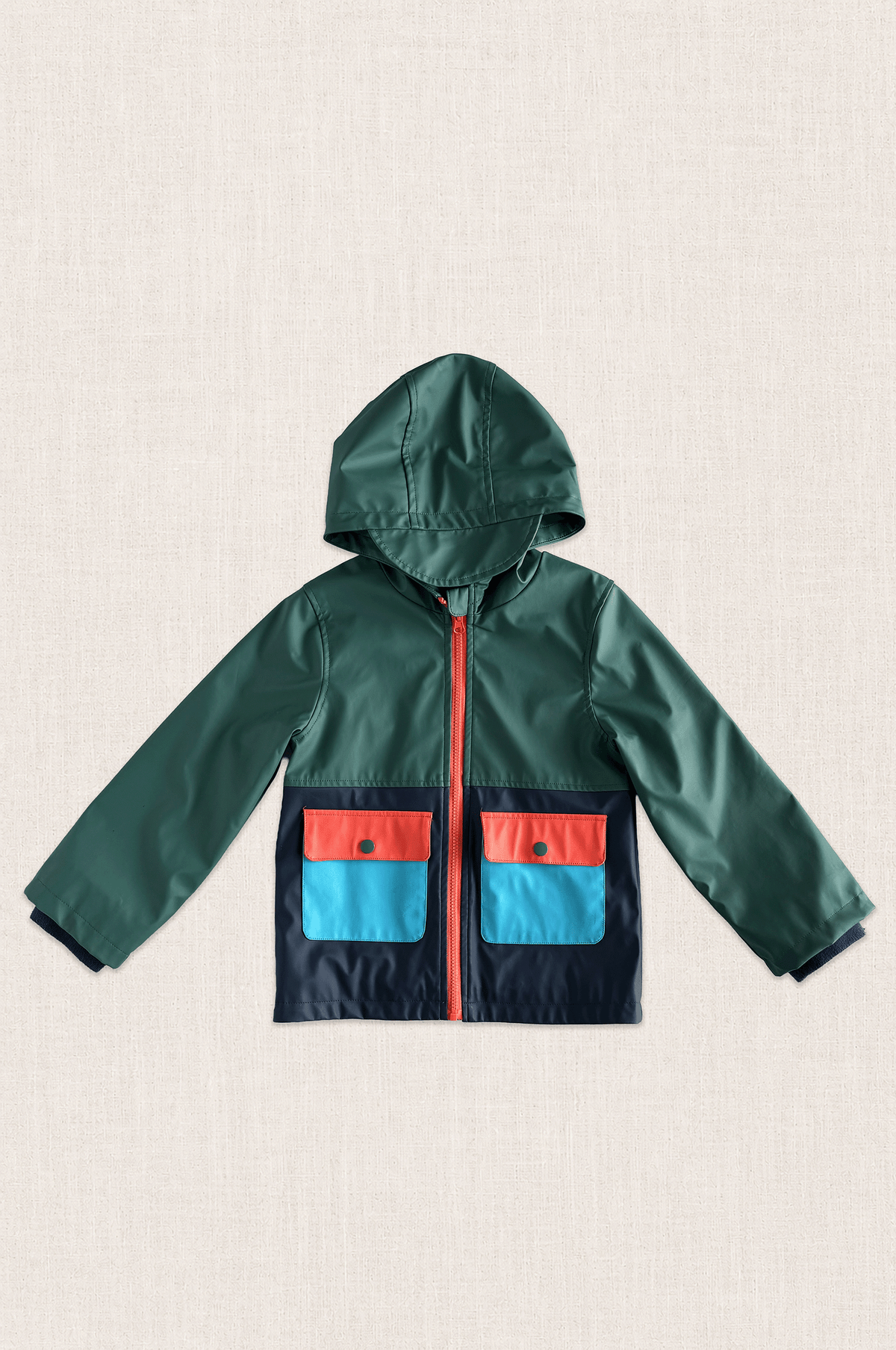 Colour Block Raincoat