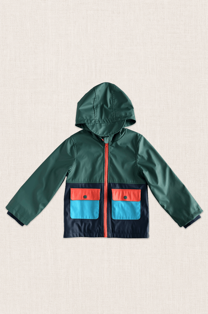 Colour Block Raincoat