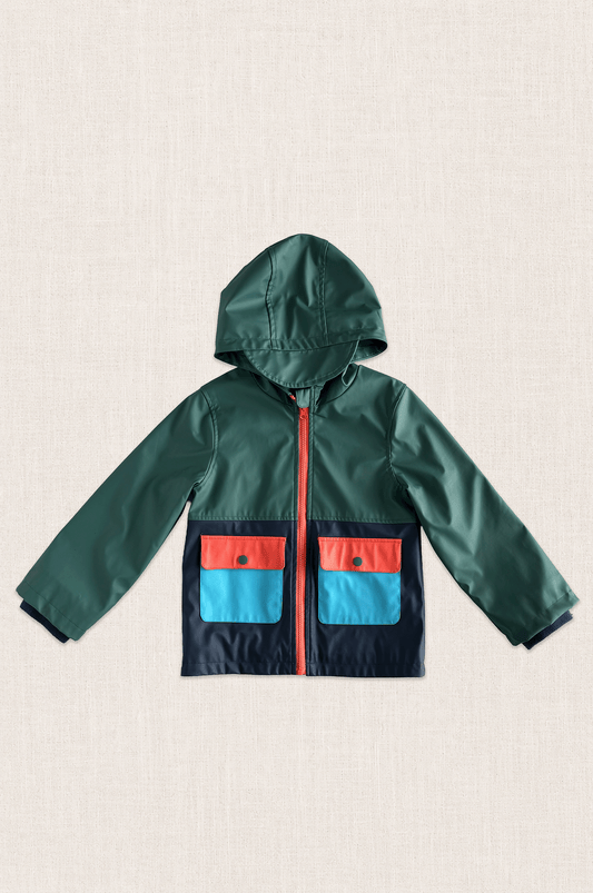 Colour Block Raincoat