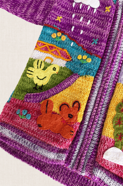 Andean Storybook Knit Jacket