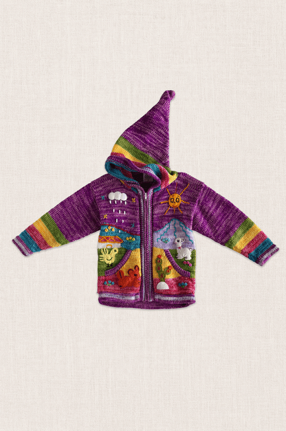 Andean Storybook Knit Jacket
