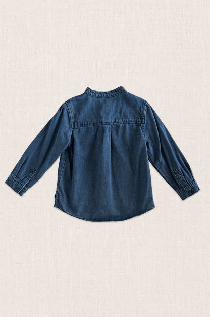 Dragon Embroidered Denim Shirt
