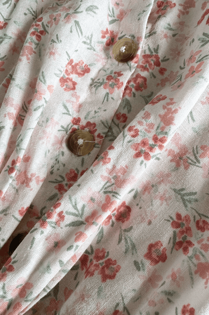 Floral Tie Front Jumpsuit