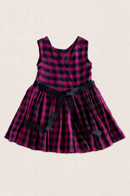 Plaid Crossover Dress