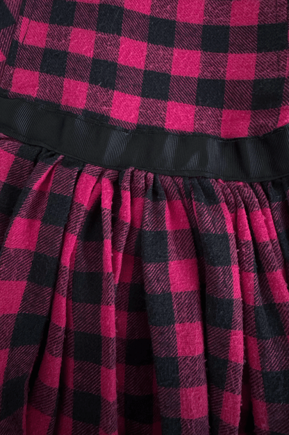 Plaid Crossover Dress