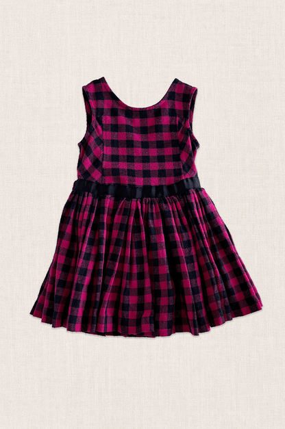 Plaid Crossover Dress
