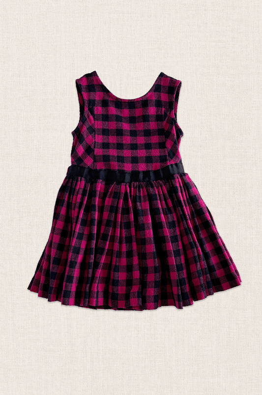 Plaid Crossover Dress