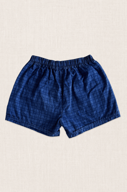 Cobalt Check Shorts