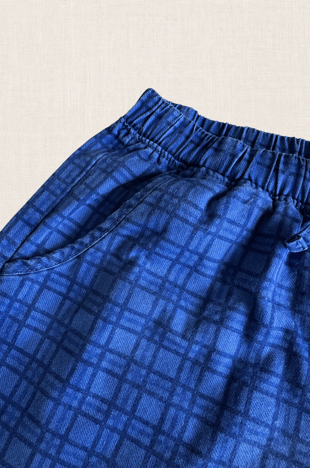 Cobalt Check Shorts