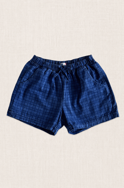 Cobalt Check Shorts
