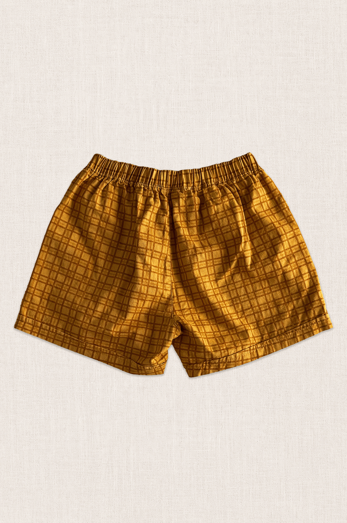 Golden Check Shorts