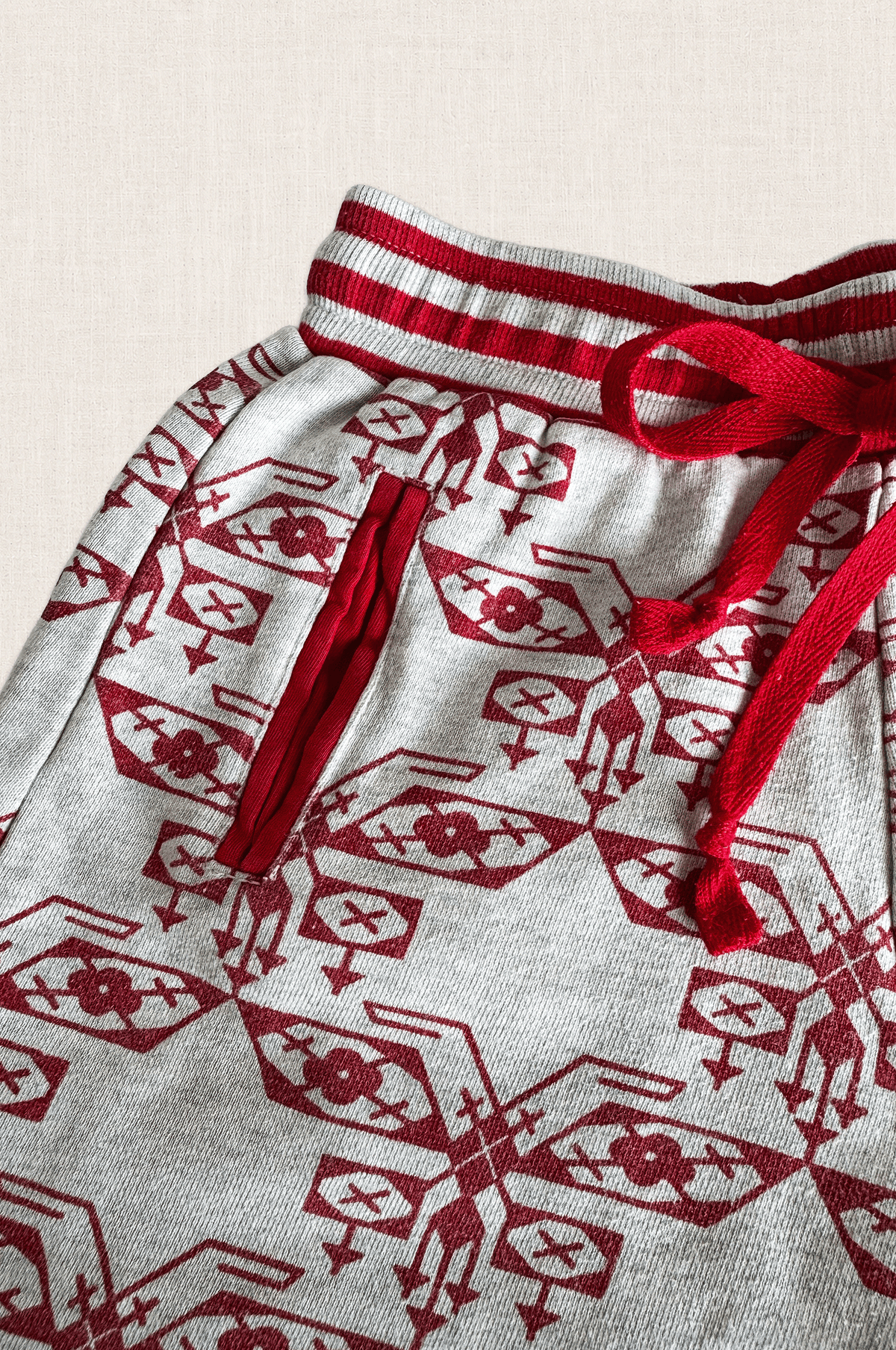 Aztec Print Organic Cotton Track Pants