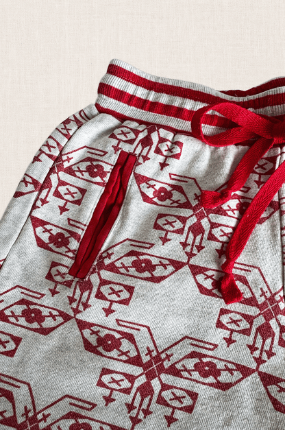 Aztec Print Organic Cotton Track Pants