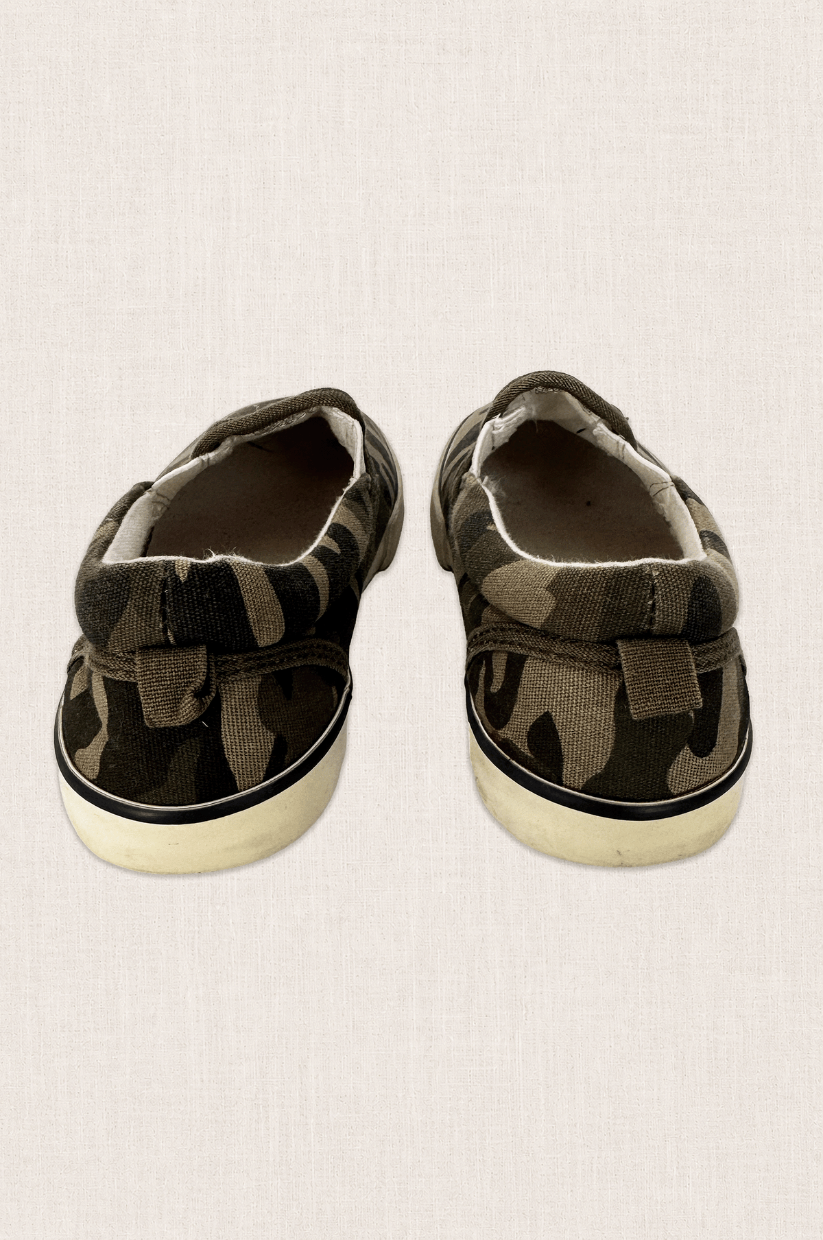 Camo Canvas Slip-On Sneakers