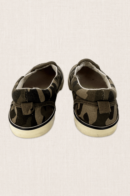 Camo Canvas Slip-On Sneakers